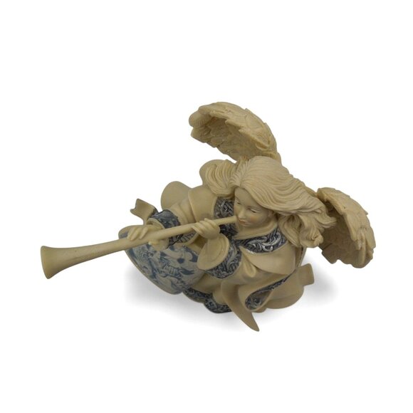 SARAH'S ANGELS Angel with Trumpet Handcrafted 2006 Musical Figurine 9" - Picture 14 of 14